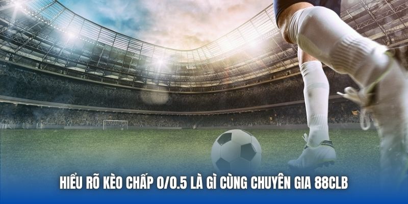 Hiểu rõ kèo chấp 0/0.5 là gì cùng chuyên gia 88CLB